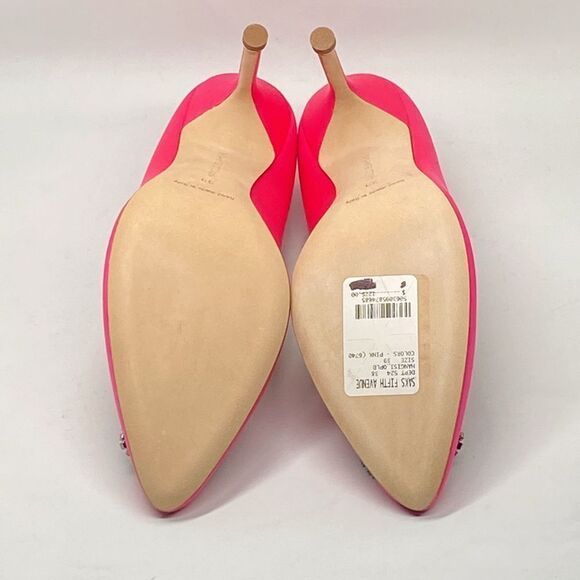 Manolo Blahnik Hangisi 105 Embellished Satin Pumps size 39 - Picture 14 of 15